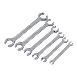 6 Piece SAE Flare Nut Wrench Set – Heavy Duty Chrome Plated with Offset CT1097