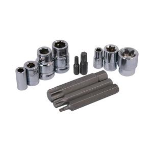 35 Piece 1/4, 3/8 & 1/2 Inch Drive Bit Socket Set – Star Sockets & Holders CT0464