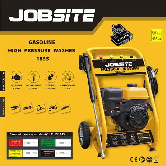 Gasoline Pressure Washer 2200PSI Petrol Garden Cleaner