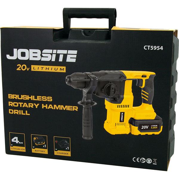 20V Li-ion Brushless Rotary Hammer 26mm Drill With Battery & Accessories CT5954