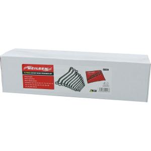 12pc Double Ring Spanner Set – 24 Sizes, Black Nickel Plated for Durability CT1457