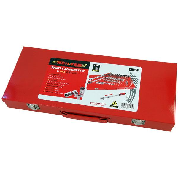 33pc 3/8" Drive Socket Set with Extending Ratchet CT1575