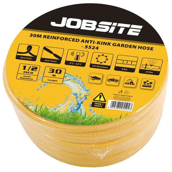 1/2" Garden Hose 30m – Reinforced Anti-Kink UV-Resistant CT5524