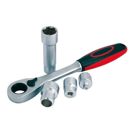 25pc 1/4" Drive Socket Set with Go-Thru Ratchet CT1717