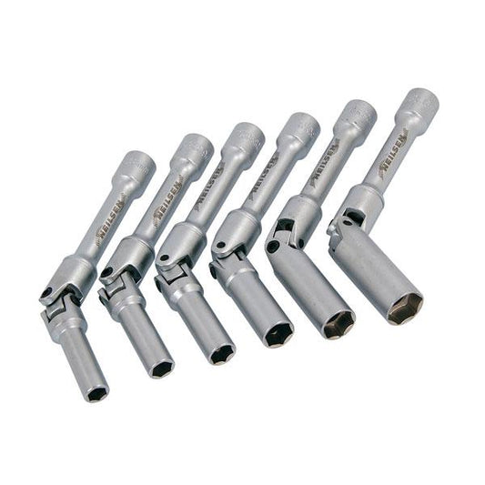 6pc Glow Plug Socket Set 3/8" Drive Universal Joint CT1892