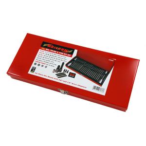 44pc S2 Steel Bit Assortment Set – Hex, Star, Spline Bits with Metal Case CT3668