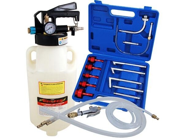 Auto 8L Pnuematic Transmission Fluid Suction Oil Extractor Pump & Refill Kit 642