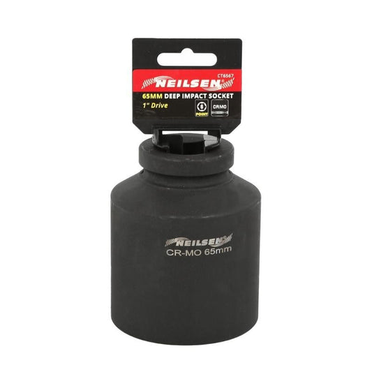 1" Inch Drive 65mm Deep Impact Socket 6 Point High Torque Garage Tool CT6567