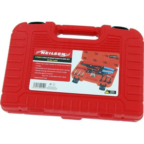 10" Circlip Plier Internal & External Circlip Plier Tool Snap Ring Garage Pliers