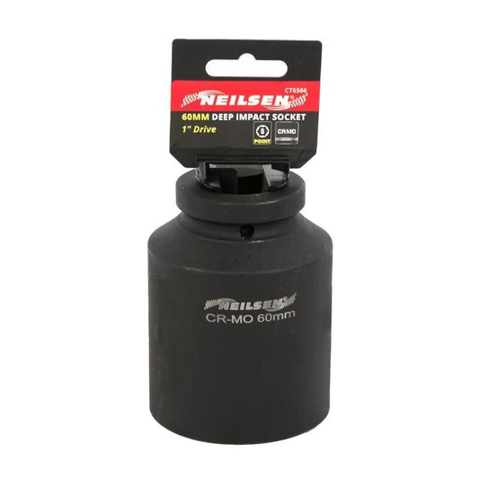 1" Inch Drive 60mm Deep Impact Socket 6 Point High Torque Garage Tool CT6566