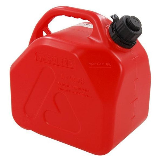 5L 10L 20L Black Red Green Jerrycan Fuel Storage Container Plastic Can + Spout