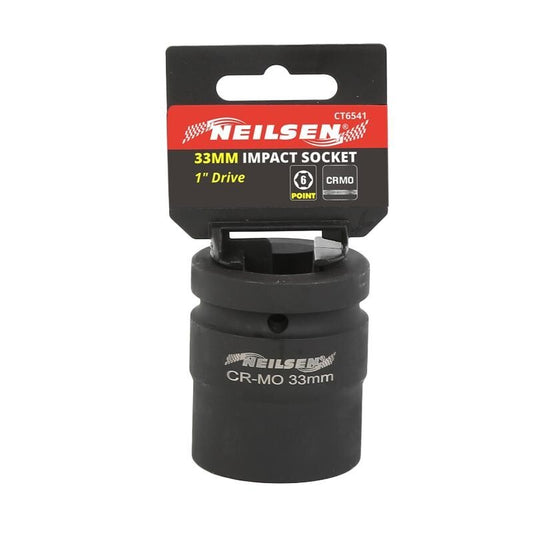 1" Inch Drive 33mm Deep Impact Socket 6 Point High Torque Shallow Tool CT6541
