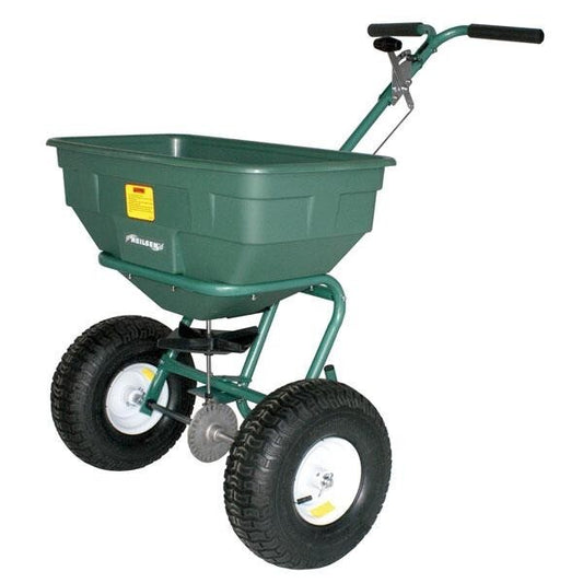 125LB Spreader Seeder Walk Behind Garden Grass Soil Fertilizer Feeder Hopper 208