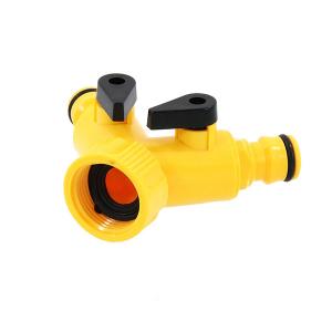 20pcs 2-Way Hose Connectors – Quick-Fit Male Outlets with Shut-Off Valves CT0751