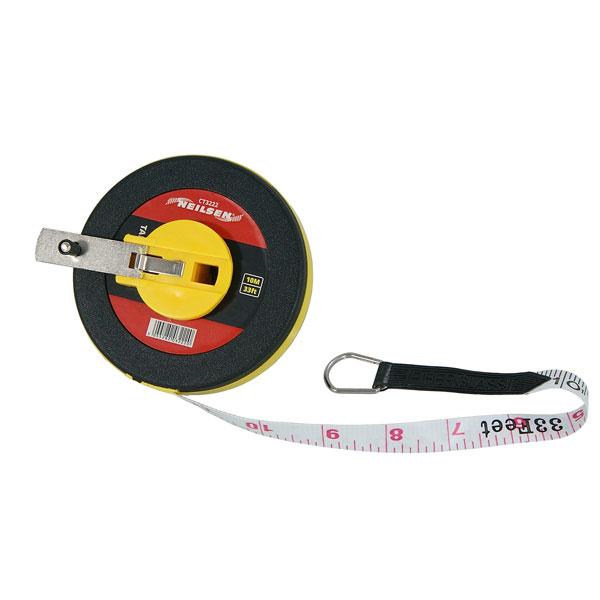 10m Surveyor Tape Measure Fibreglass Metric Sae Tapes Quality Builders CT3222