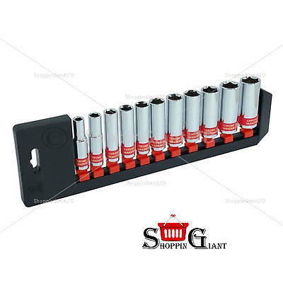 11Pc 3/8" Drive Deep Sockets Metric Chrome Vanadium Garage Tool Quality CT1571