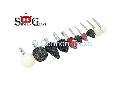 10Pc Mounted Stone Set For Power Tools Drills Grinding Polising Tool Kit CT2788
