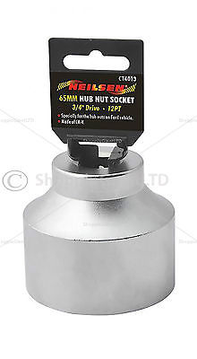 3/4 Drive 12 Point 65mm Hub Nut Socket Chrome Vanadium Ford Vehicle New CT4013