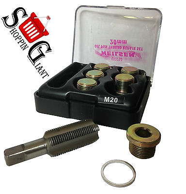 7 PIECE 20MM OIL PAN THREAD REPAIR KIT SET SUMP DRAIN PLUG REPAIR KIT SET CT2753