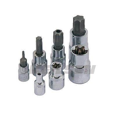 35 Pc 1/4" 3/8" T Type Bit Socket Set Star E Female Male Torx Kit Tamper CT3625