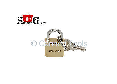25mm Brass Plated Padlock Top Security Shackles Heavy Duty Garage Quality CT2085