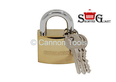 63mm Brass Plated Padlock Top Security Padlocks Heavy Duty Key Locker CT2089