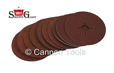 10Pc 125x22.2mm Sanding DiscsCross Slot Fitting Aluminium Oxide Polishers CT3085