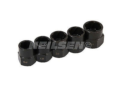 5Pc 3/8" Bolt-out Damaged Bolt/Nut Remover Set Optimum Torque Craftsman CT0916