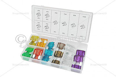 24 Pc Automotive Maxi Fuse Set Garage Tools Fuses Electrical 20A-100A New CT4102