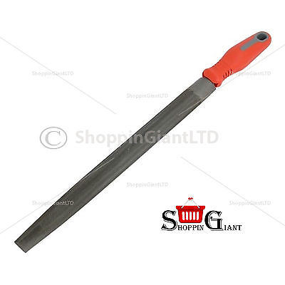 300mm 12" Hand File Half Round Rubber Grip Ergonomic Design Engineers Kit CT1366