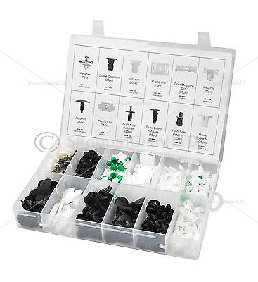 255 Pc Trim Clip Assortment VW Retaining Grommet Clips Garage Car Tools CT4113