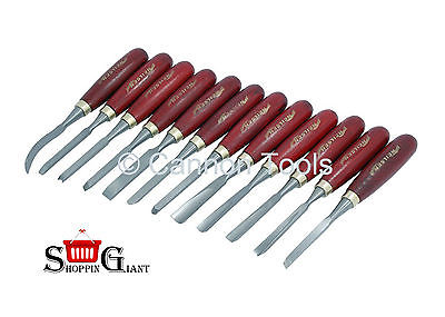 12PC PRO WOOD CARVING CRV PROFESSIONAL CARPENTERS TOOL SET HAND IN CASE CT0055 Cannon Tools