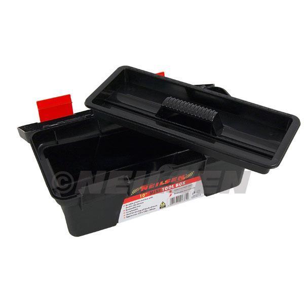 10 Inch Mini Tool Box Organiser Garage Plastic Tray Removable Storage DIY CT4382