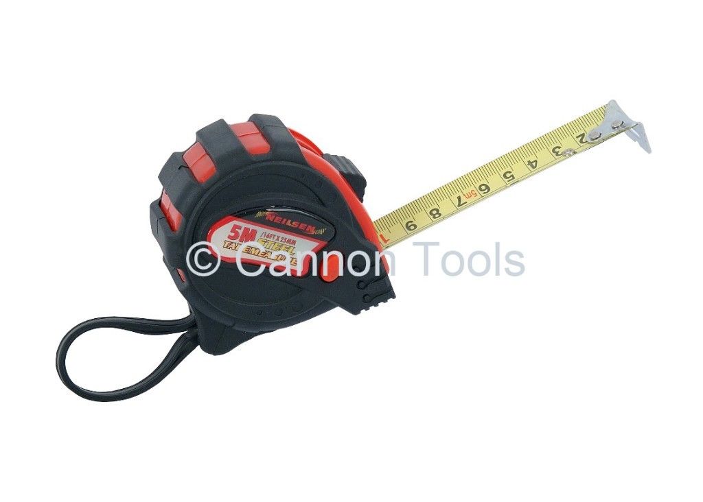 7.5m Steel Tape Measure Belt clip Heavy Duty Pro Craft ABS Cover Precise CT1750 Neilsen
