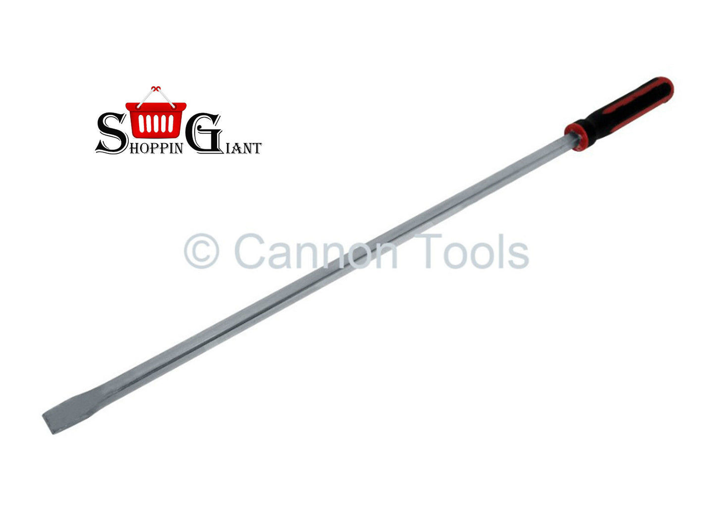 900mm 36" Pry Bar Go-Thru Handle Straight Nose Chrome Plated Quality Tool CT2314