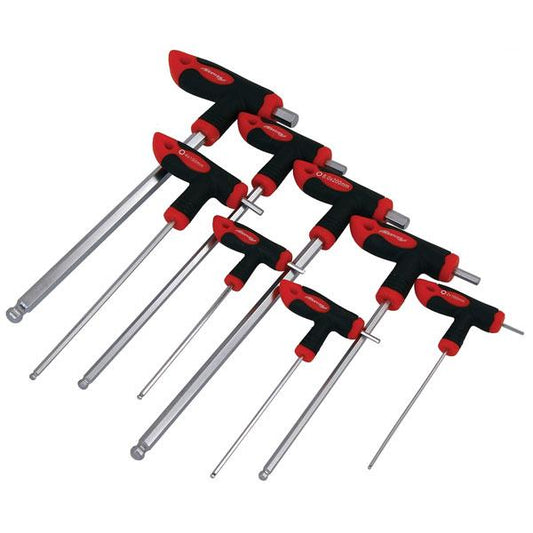 8pc High Torque Hex Key Set - Ball Point Allen Wrenches 2mm to 10mm Long CT1222