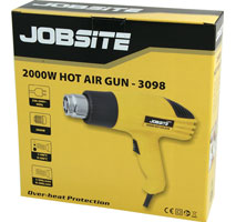 Powerful 2000W Hot Air Gun with 2 Heat Settings and 4 Nozzles for DIY Work CT3098