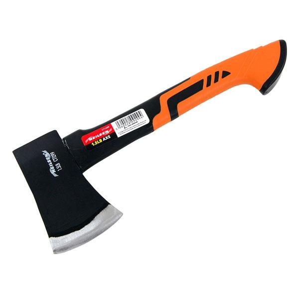 1.5lb Axe with No-Slip Fibreglass Handle High Grade Steel Head Tool