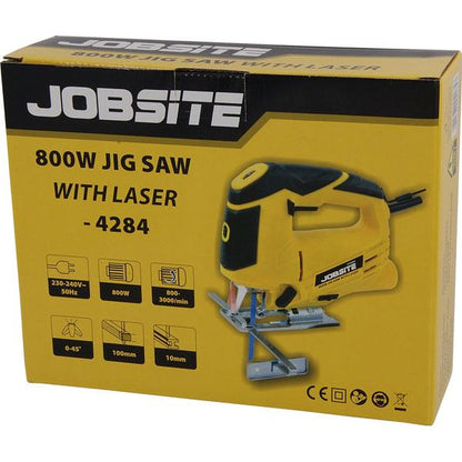 800W Jig Saw with Laser & LED | 230V Wood & Steel Cutting Tool CT4284