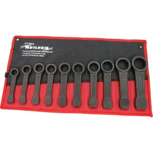 10-Piece Slogging Ring Spanner Set Sizes 24-50mm for Heavy Duty Work CT0570