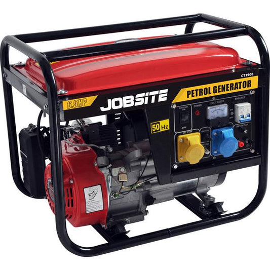 Jobsite Petrol Generator 2KW 115V/230V Electric Start 196cc Engine CT1900