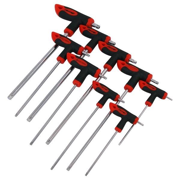 9pc High Torque Star Key Set - T10 to T50 Torx Wrench Tools for Workshop CT1223