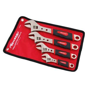 4 Piece Adjustable Wrench Set with Soft Grip Handles – 6 to 12 Inch Sizes CT1072