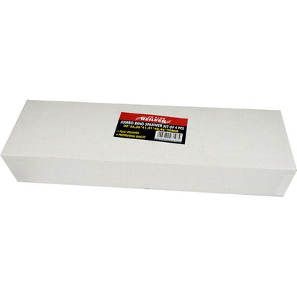 4pcs Jumbo Ring Spanner Set Full Polish – 32x36 to 46x50mm Heavy Duty CT7198