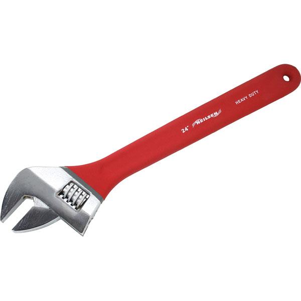 24 Inch Adjustable Wrench – Heavy Duty Steel with Comfort Dipped Handles CT0495