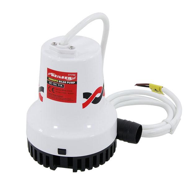 High-Performance 2000GPH 12V Bilge Water Pump with Removable Base & Seal CT1732