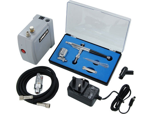 12V Air Brush & Compressor Kit with Adjustable Pressure for Precision Painting CT3745