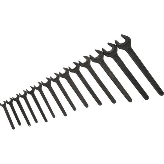 14pc Single Open End Spanner Set Metric 6–32mm Durable Workshop Tool Kit CT1458