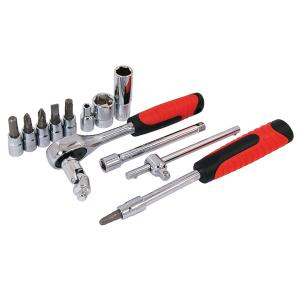 48 Piece 1/4 Inch Drive Socket Set – Metric Sizes with Ratchet and Bits CT0437