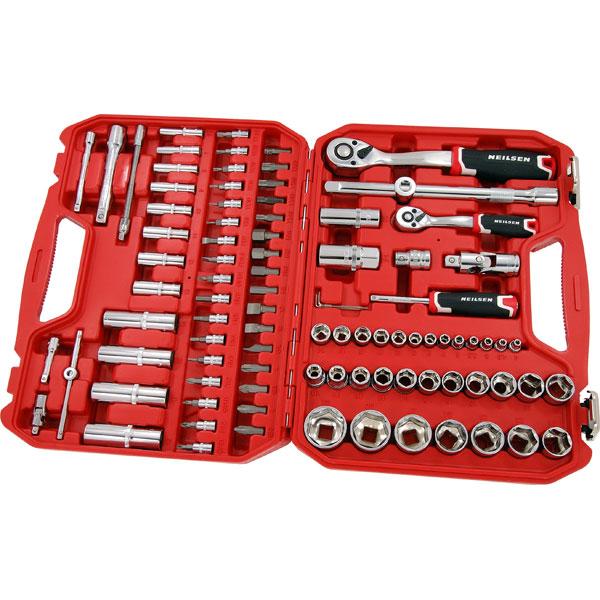 94pc Socket Set 1/4 & 1/2 Drive with Accessories CT0697